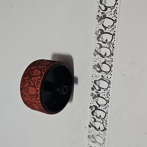 Dancing Penguins Stampin Round 1" wide wheel stamp